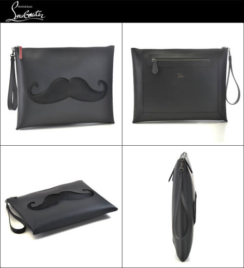 クリスチャンルブタン LOUBOUTIN Peter Pouch クラッチバッグ ブラック 2015年春夏新作 1155015-0001-BK01