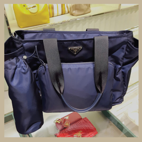 PRADAプラダスーパーコピー【直営店買付☆レア】2WAYパパが持っても格好いBag：紺