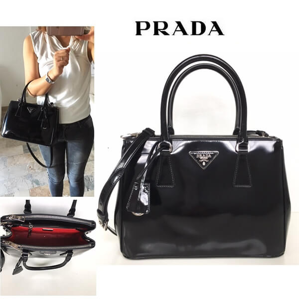 1つは欲しい♪♪☆《PRADAプラダスーパーコピー》ガレリア SPAZZOLATO 2WAY バッグ 黒B2863N