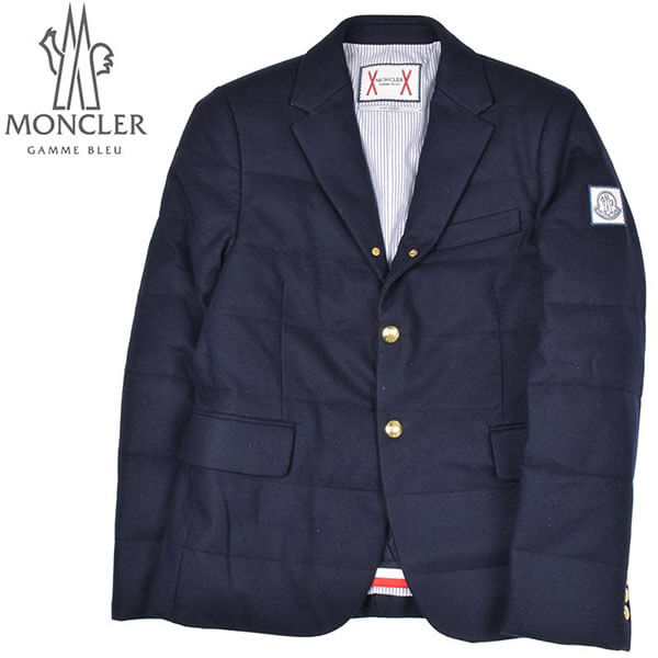 2017-2018AW MONCLER GAMME BLEU モンクレール ガムブルー メンズ ネイビーダウンブレザー　ジャケット　テーラード 2017-2018AW 3000300