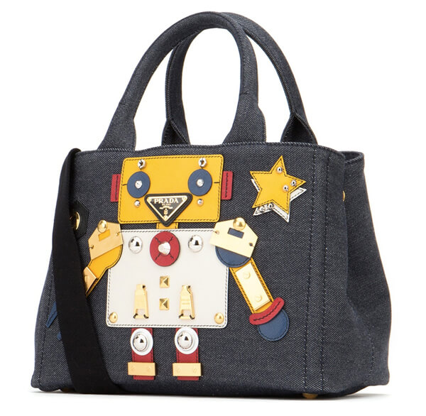 2017-18新作 PRADA プラダスーパーコピー PR042 ‘ROBOT’ CANAPA TOTE BAG