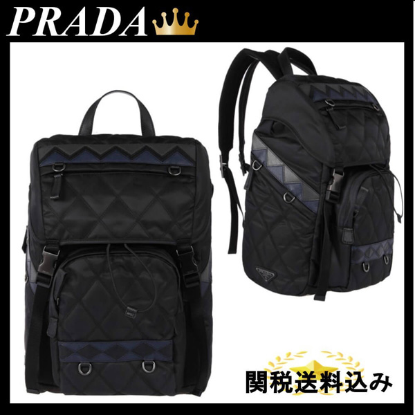 PRADA★マトラッセ ナイロン＆サフィアーノ バックパック 2VZ135 OIP2BE6F0JQR