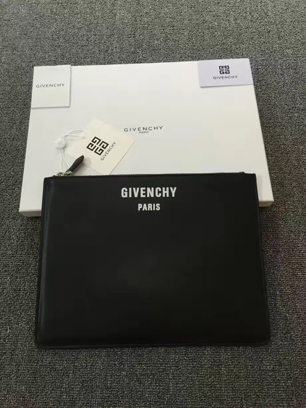 2017-18AW Collection GIVENCHY ジバンシィスーパーコピー レザー ロゴクラッチバッグ
