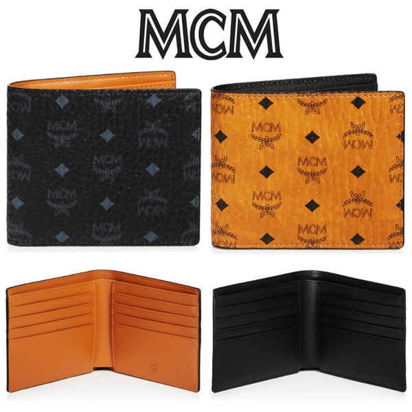 MCM☆クラウス☆ロゴ付き☆二つ折り財布