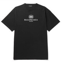 バレンシアガ スーパーコピー バレンシアガ スーパーコピー ロゴプリント Tシャツ クルーネック 半袖 ロゴプリントのTシャツ