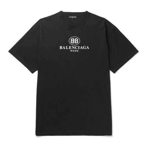 バレンシアガ スーパーコピー バレンシアガ スーパーコピー ロゴプリント Tシャツ クルーネック 半袖 ロゴプリントのTシャツ