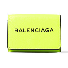バレンシアガ ネオンカラー大人気ロゴミニ財布 ネオンカラー