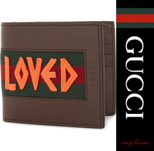 グッチ 財布 Loved web-stripe grained wallet