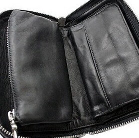 CHROME HEARTS 偽物 レザー財布 Rec F Zip Mini Wallet