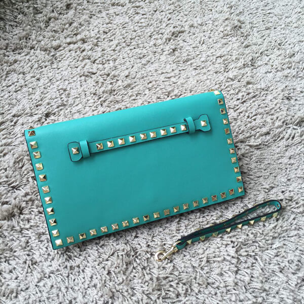 2018AW Valentino ヴァレンティノスーパーコピー Rockstud leather clutch IW10B0399NWB