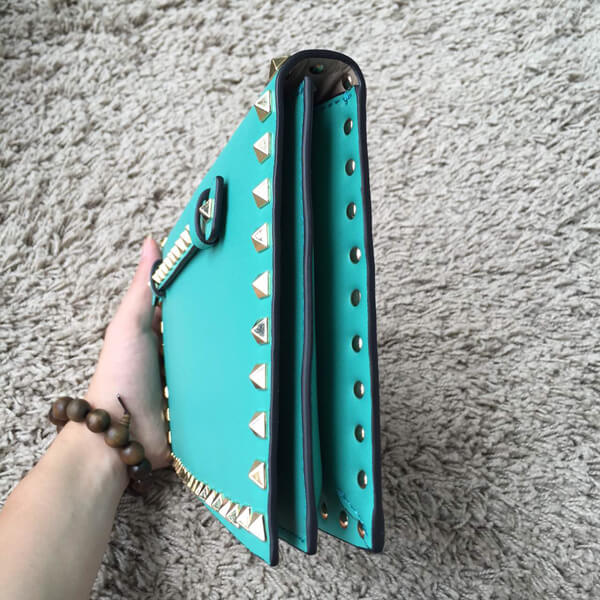 2018AW Valentino ヴァレンティノスーパーコピー Rockstud leather clutch IW10B0399NWB