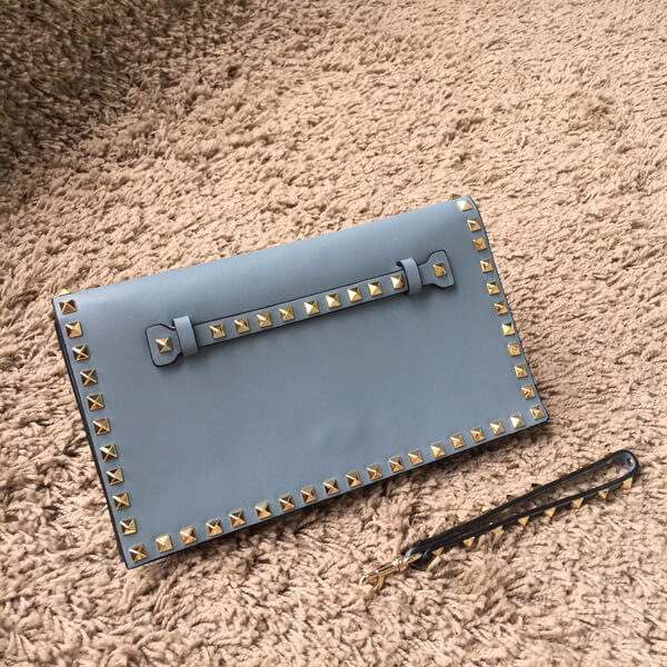 2018AW ヴァレンティノ ヴァレンティノスーパーコピー Rockstud leather clutch IW12B0399NWB