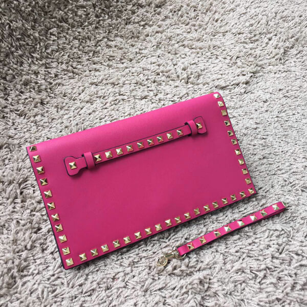 18新作 Valentino ヴァレンティノスーパーコピー Rockstud leather clutch IW13B0399NWB