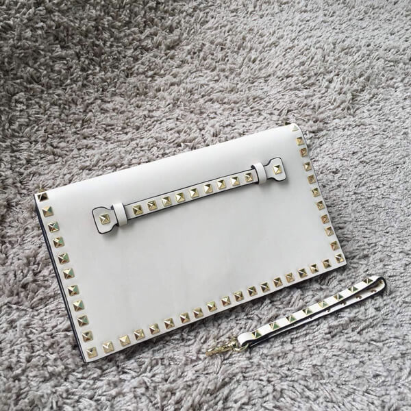 18新作 Valentino ヴァレンティノスーパーコピー Rockstud leather clutch IW14B0399NWB