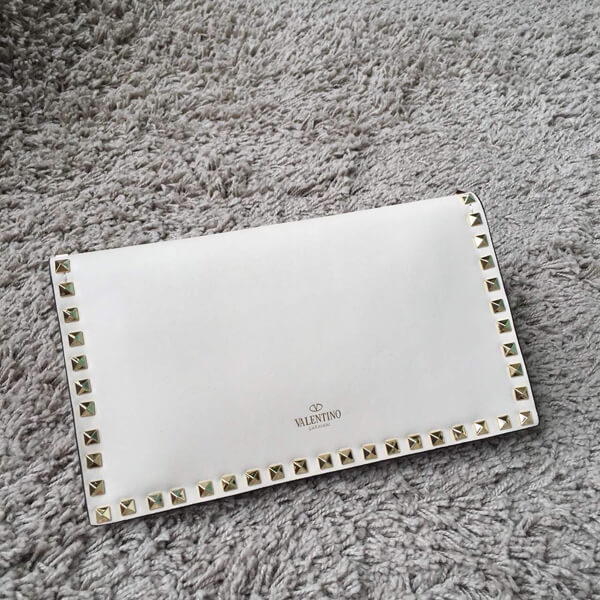 18新作 Valentino ヴァレンティノスーパーコピー Rockstud leather clutch IW14B0399NWB