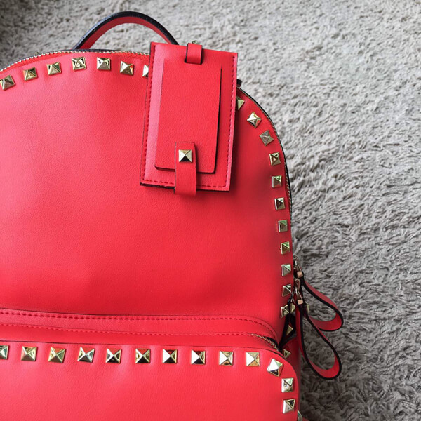 2018SS Valentino ヴァレンティノスーパーコピー ヴァレンティノ ロックスタッズ バックパック Red