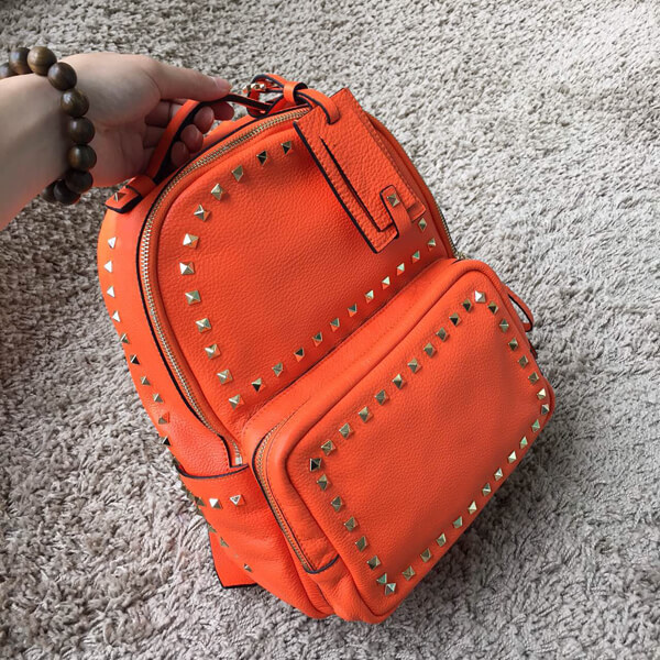 2018新作 Valentino ヴァレンティノスーパーコピー　バックパック　大 Orange！