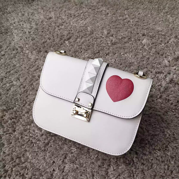 ☆Valentino ヴァレンティノスーパーコピー【IW0B0863VHE L78】CALF SHOULDER BAG White