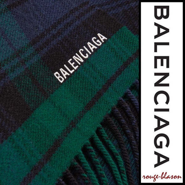 2018新作人気 バレンシアガスーパーコピー スカーフ Hooded fringed tartan wool