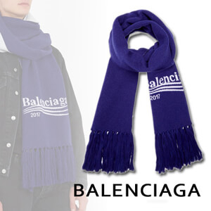 2018新作人気 バレンシアガスーパーコピー【バレンシアガ】Logo-intarsia wool-blend scarf