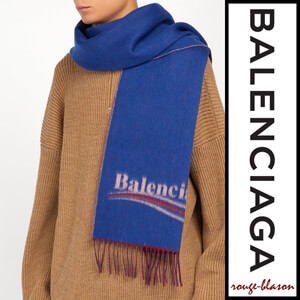 2018新作人気 バレンシアガスーパーコピー スカーフ Logo-jacquard wool-blend