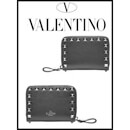 ヴァレンティノスーパーコピー VALENTINO_ROCKSTUD シルバースタッズ長財布