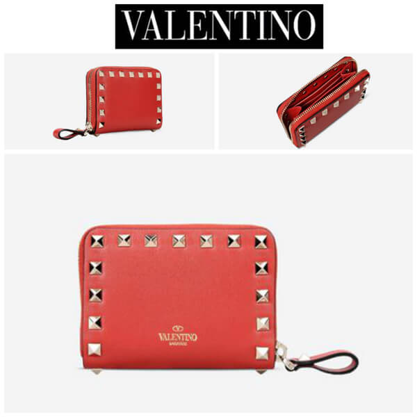 ★VALENTINO★ヴァレンティノスーパーコピー ロックスタッズアルチェ型コインパース LW2P0358BOL 0RO