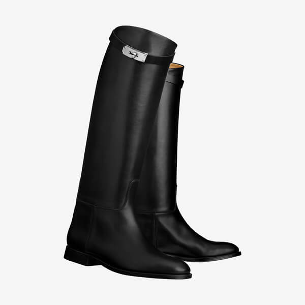 新作 エルメススーパーコピー Jumping boot ローヒール ロングブーツ