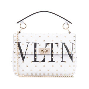 【大人気】VALENTINO VLTN ロックスタッズ トップハンドルバッグ