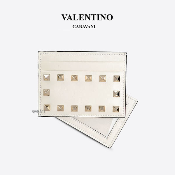 ●VALENTINO●2018秋冬新作 ヴァレンティノスーパーコピー ロックスタッズカードホルダー JW0P0364BOL I16