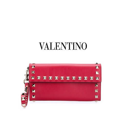 2018新作 Valentino（ヴァレンティノスーパーコピー) 長財布 レッド