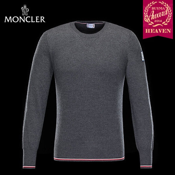 TOPセラー賞受賞！16/17秋冬┃MONCLER★CREWNECK┃ダークグレー