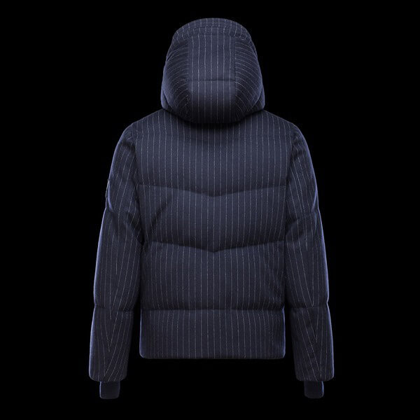 国内発関税込【MONCLER GAMME BLEU】メンズ★ストライプ柄ダウン