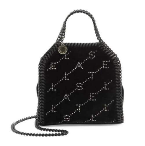 ステラマッカートニースーパーコピー STELLA MCCARTNEY Falabella Tiny embellished velvet tote