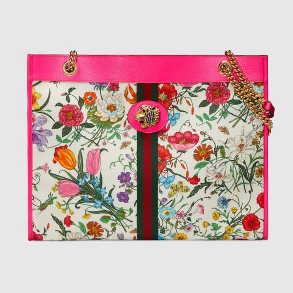 グッチ 19SS Borsa shopping Rajah misura grande 花柄 トート