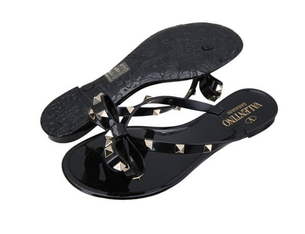 VALENTINOヴァレンティノ 16SS ROCKSTUD SANDAL サンダル BLACK