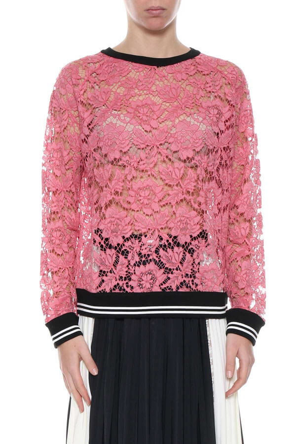 ヴァレンティノVALENTINO lovely スウェット トレーナー Heavy Lace スウェットシャツ ヘビー レース Sweat Shirt