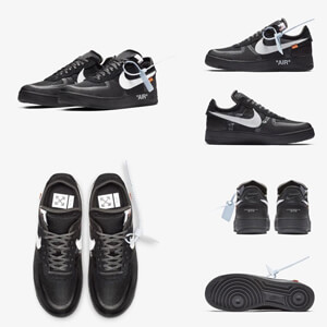 the ten OFF-WHITE ナイキAIR FORCE 1 LOW BLACK AO4606-001