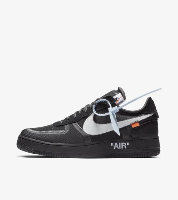 the ten OFF-WHITE ナイキAIR FORCE 1 LOW BLACK AO4606-001