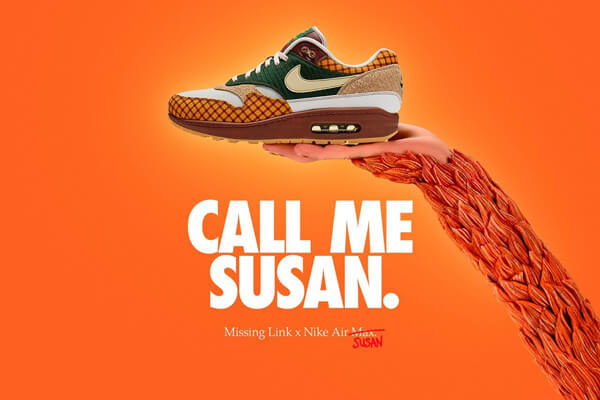 【ナイキ×Laika】入手困難 Air Max 1 "Missing Link Susan"