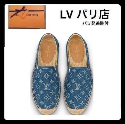 【LV】エスパドリーユ ビダール ローファー デニム 追跡 1A4STW