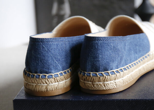 PRADAプラダ LOGO STITCHES ESPADRILLE 1S619I-3KBO-F0K1H