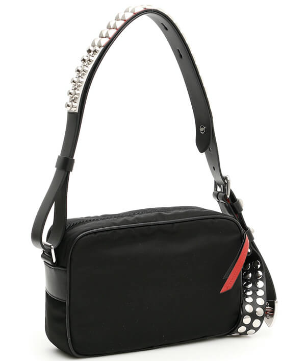 プラダ PR1109 STUDDED NYLON SHOULDER BAG 1BC167