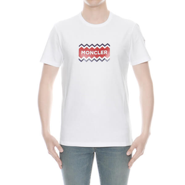 モンクレール MONCLER Tシャツ メンズ 8037250 8390T 001 半袖Tシャツ WHITE ホワイト