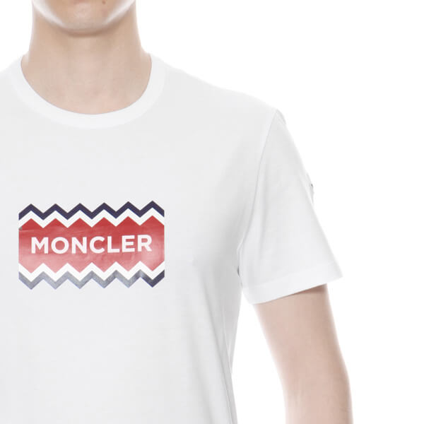 モンクレール MONCLER Tシャツ メンズ 8037250 8390T 001 半袖Tシャツ WHITE ホワイト