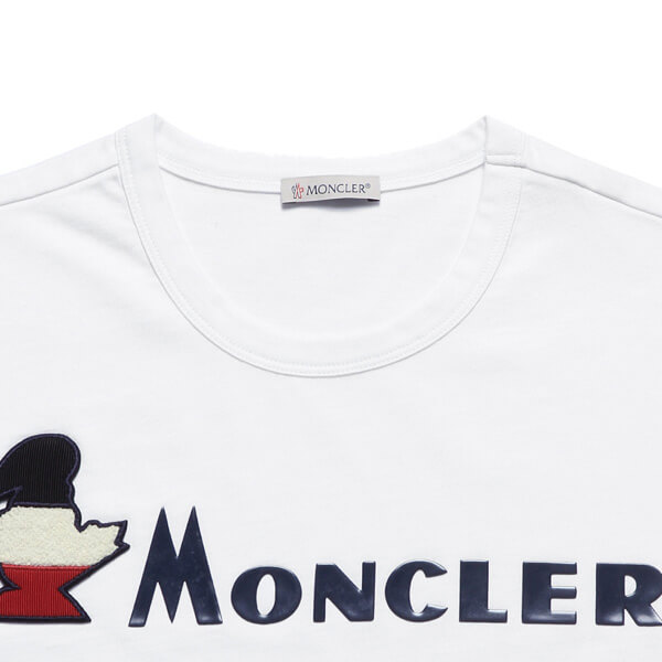 モンクレール MONCLER Tシャツ メンズ 8041850 8390T 001 半袖Tシャツ WHITE ホワイト