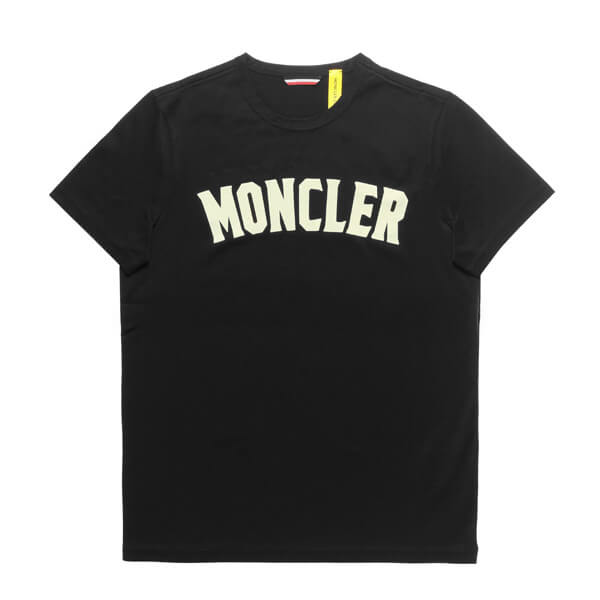 モンクレール MONCLER Tシャツ メンズ 8045350 8390Y 999 半袖Tシャツ BLACK ブラック