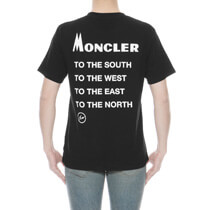 モンクレール MONCLER Tシャツ メンズ 8039850 8391Q 999 半袖Tシャツ BLACK ブラック