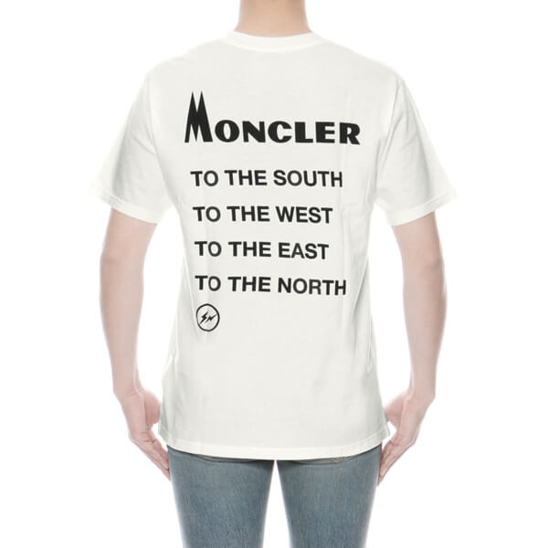 モンクレール MONCLER Tシャツ メンズ 8039850 8391Q 001 半袖Tシャツ WHITE ホワイト