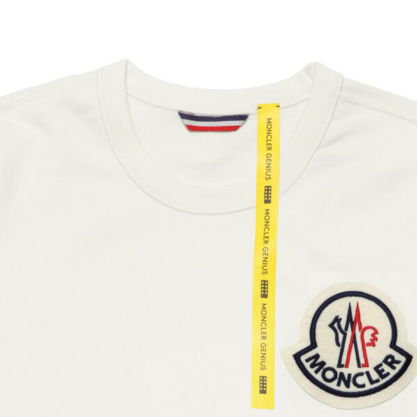 モンクレール MONCLER スウェット メンズ 8042300 80985 034 長袖スウェット WHITE ホワイト